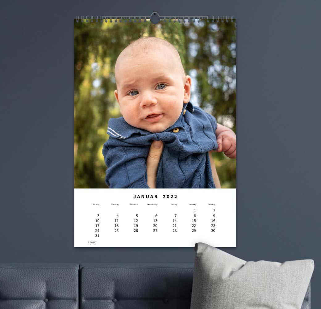 Kalender mit Baby Motiv
